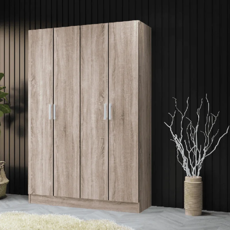 Holdun 4 Door Wooden Wardrobe (4ft)