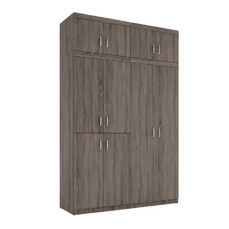 Myrton 10 Door Wardrobe in Cappuccino