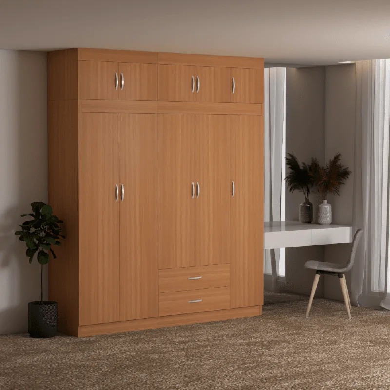 Quinton 5 Door Open Wardrobe with Top