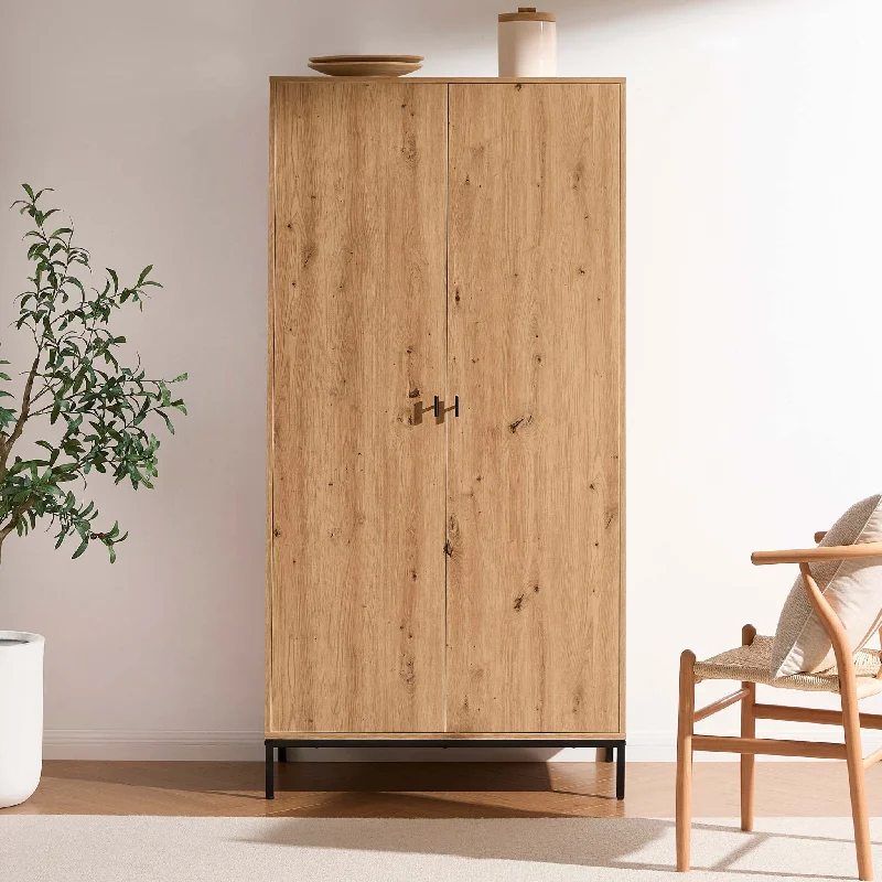 Willow 2 Door Wardrobe - Oak Effect