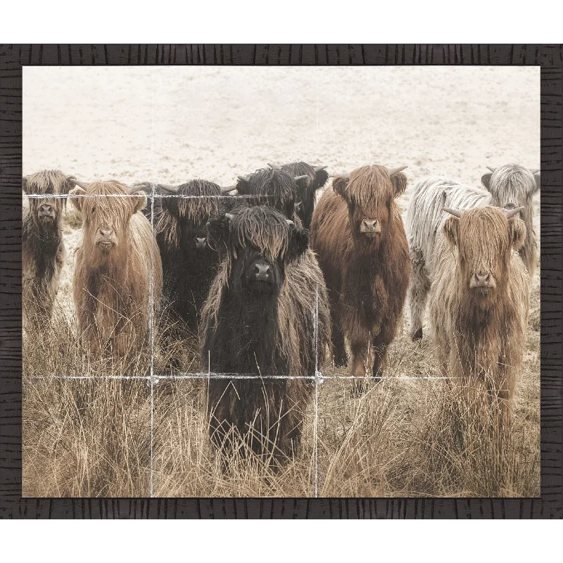 Highland Cow Herd Wall Art 11.00" x 13.00"