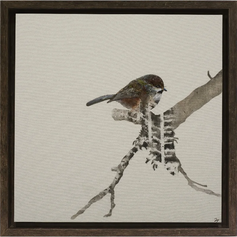 Neutral Bird III Wall Art 14.00" x 14.00"